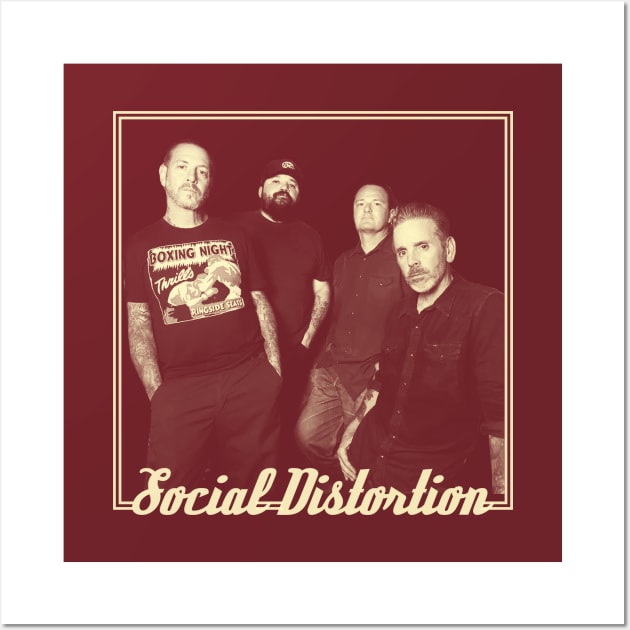 Vintage Social Distortion Wall Art by Heavenly Virtues